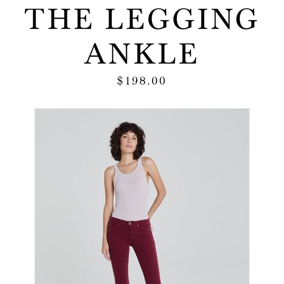 AG Corduroy red leggings - Picture 5 of 5